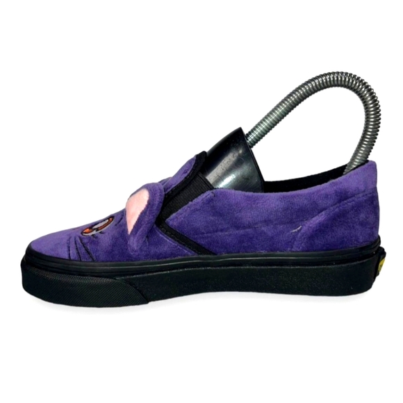Sailor Moon Pretty Guardian Luna Slip-on Vans Sneakers Purple / Black Youth 2 - Picture 7 of 12